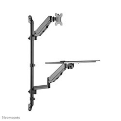 Neomounts wall mounted sit-stand workstation image 1